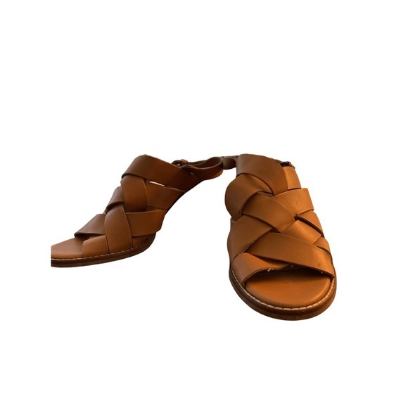 Madewell leather woven high heel block sandal size 7.5. - Picture 3 of 5
